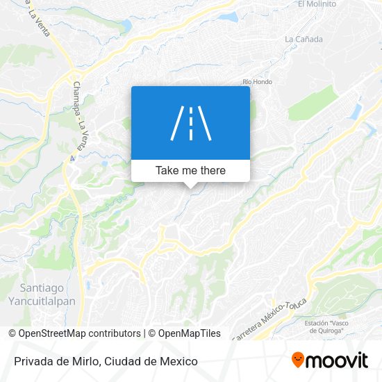 Privada de Mirlo map