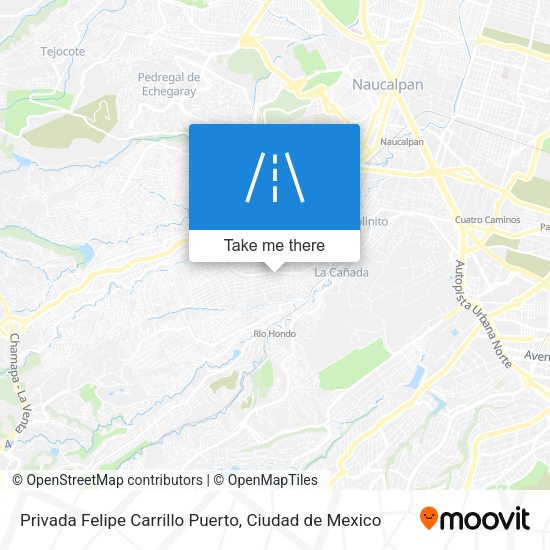 Privada Felipe Carrillo Puerto map
