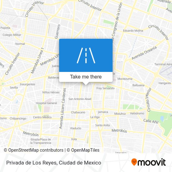 Privada de Los Reyes map