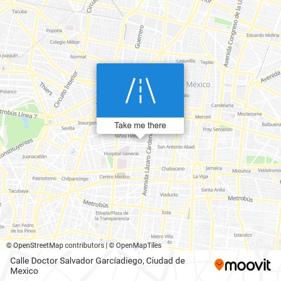 Calle Doctor Salvador Garcíadiego map