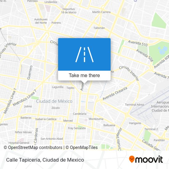 Mapa de Calle Tapicería