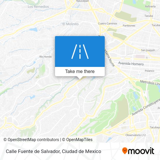 Mapa de Calle Fuente de Salvador