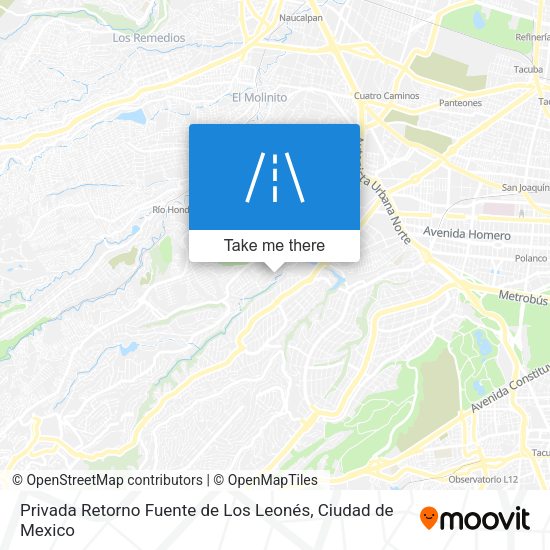 Privada Retorno Fuente de Los Leonés map