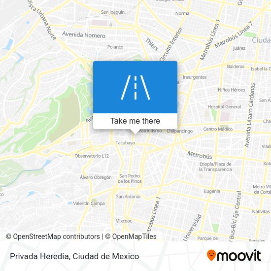 Mapa de Privada Heredia