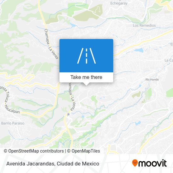 Avenida Jacarandas map