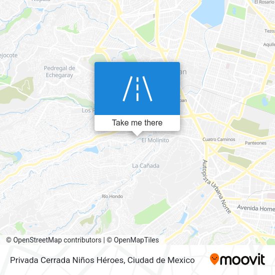 Privada Cerrada Niños Héroes map
