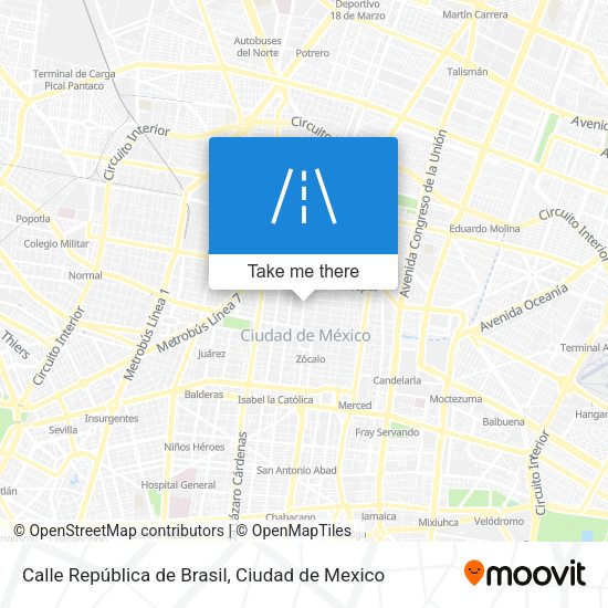 Calle República de Brasil map