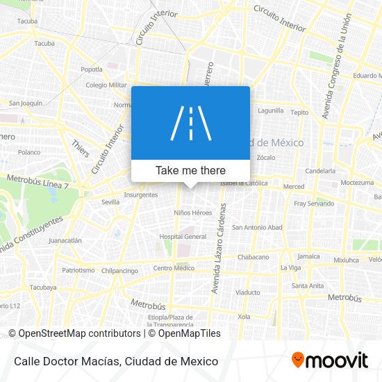 Mapa de Calle Doctor Macías