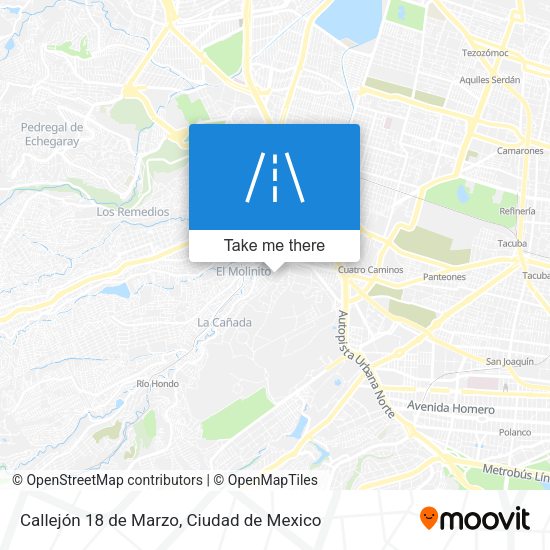 Mapa de Callejón 18 de Marzo