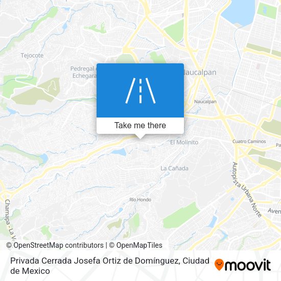 Privada Cerrada Josefa Ortiz de Domínguez map