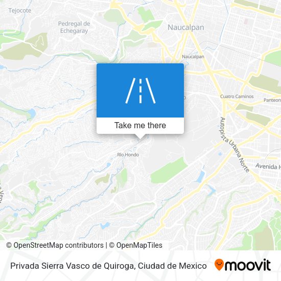 Privada Sierra Vasco de Quiroga map
