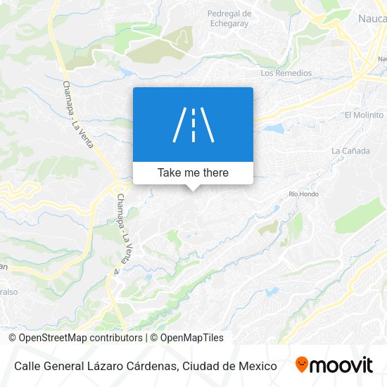 Calle General Lázaro Cárdenas map