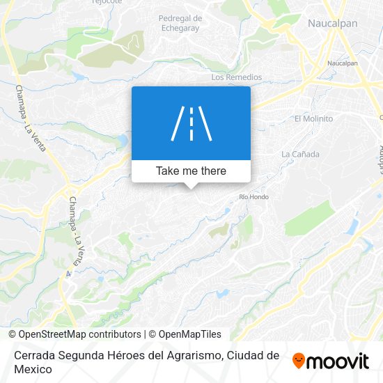 Mapa de Cerrada Segunda Héroes del Agrarismo