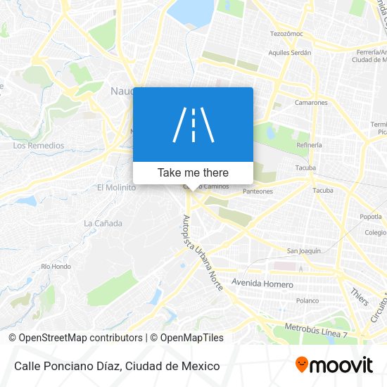 Mapa de Calle Ponciano Díaz