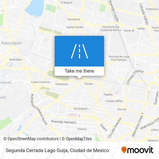 Mapa de Segunda Cerrada Lago Guija
