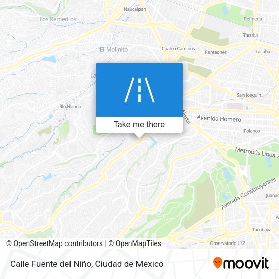 Mapa de Calle Fuente del Niño
