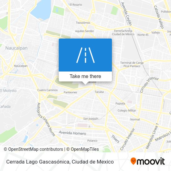 Cerrada Lago Gascasónica map
