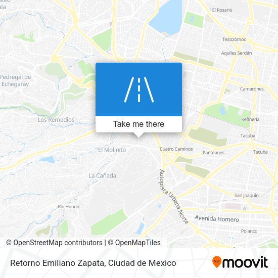 Retorno Emiliano Zapata map