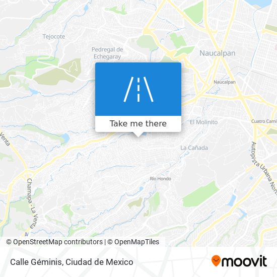 Calle Géminis map