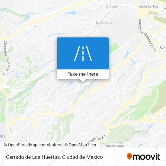 Mapa de Cerrada de Las Huertas