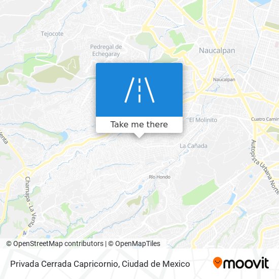 Privada Cerrada Capricornio map