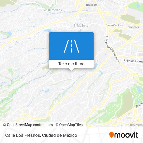 Calle Los Fresnos map