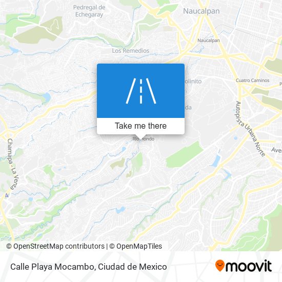 Calle Playa Mocambo map