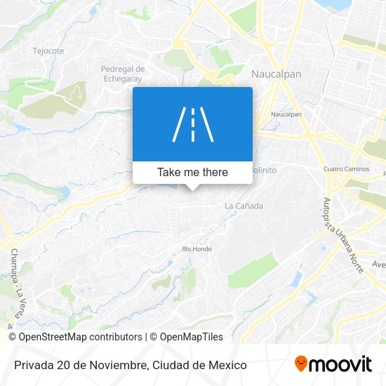 Mapa de Privada 20 de Noviembre