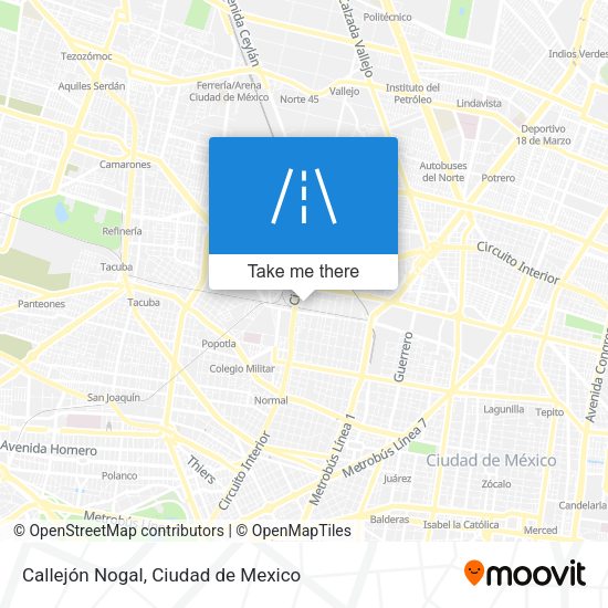 Mapa de Callejón Nogal