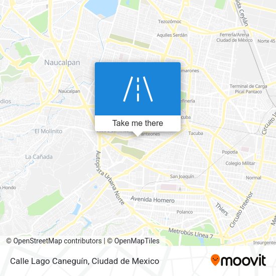 Mapa de Calle Lago Caneguín