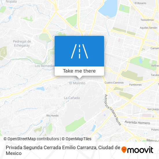 Privada Segunda Cerrada Emilio Carranza map