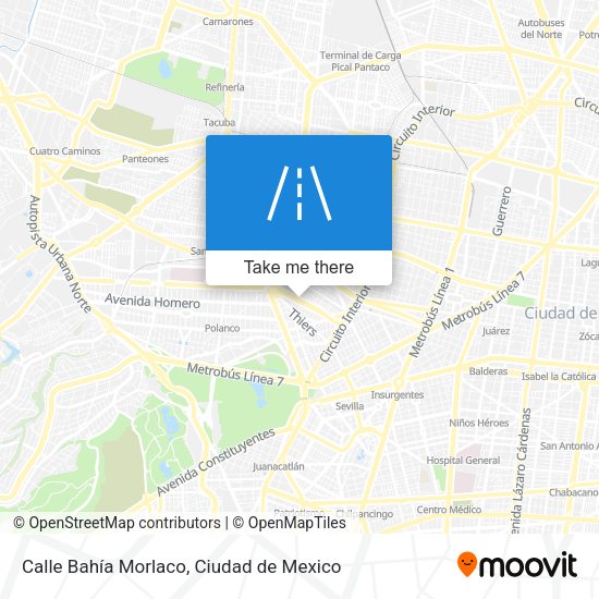 Mapa de Calle Bahía Morlaco