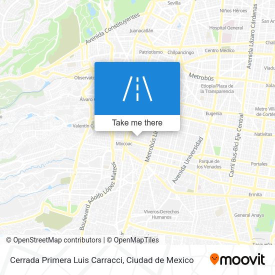 Cerrada Primera Luis Carracci map