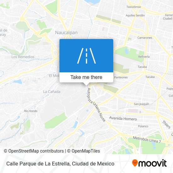 Mapa de Calle Parque de La Estrella