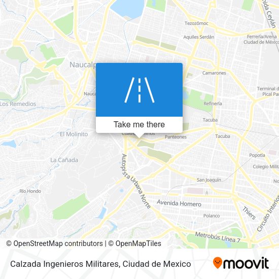 Calzada Ingenieros Militares map
