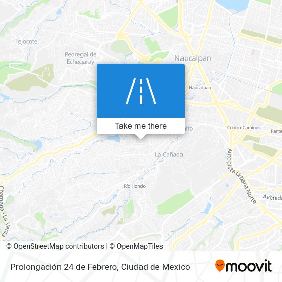 Mapa de Prolongación 24 de Febrero