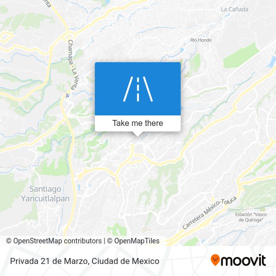 Privada 21 de Marzo map
