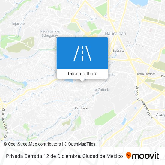 Mapa de Privada Cerrada 12 de Diciembre