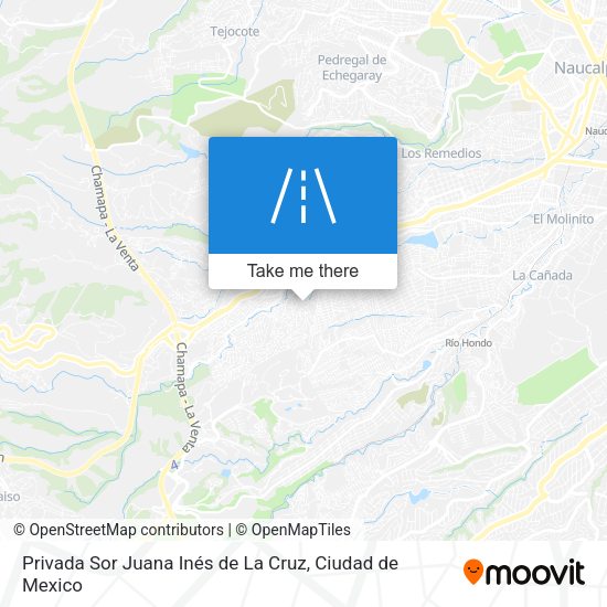Privada Sor Juana Inés de La Cruz map