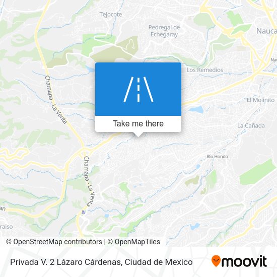 Mapa de Privada V. 2 Lázaro Cárdenas