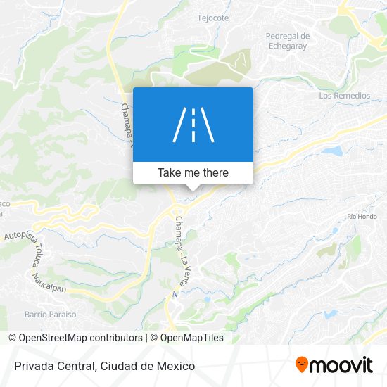 Privada Central map