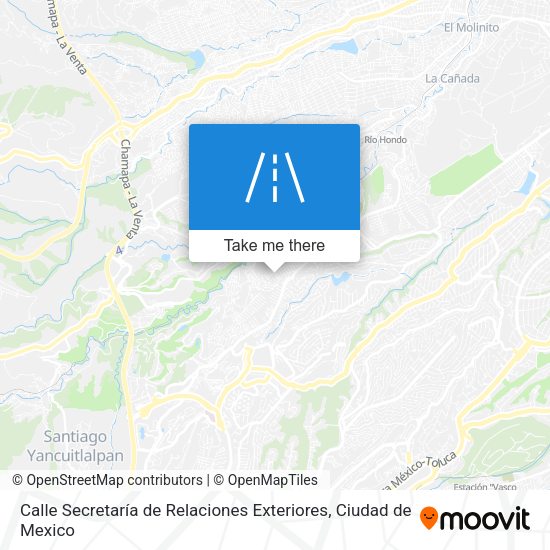 Mapa de Calle Secretaría de Relaciones Exteriores