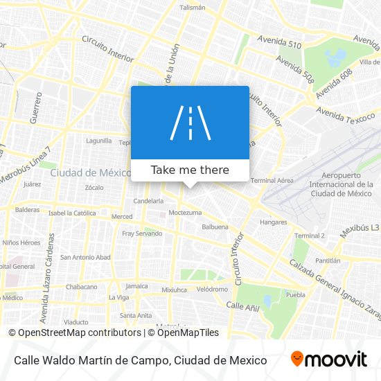 Calle Waldo Martín de Campo map