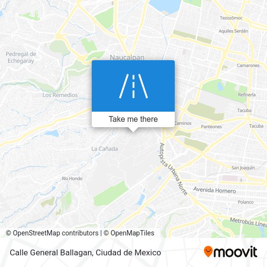 Mapa de Calle General Ballagan