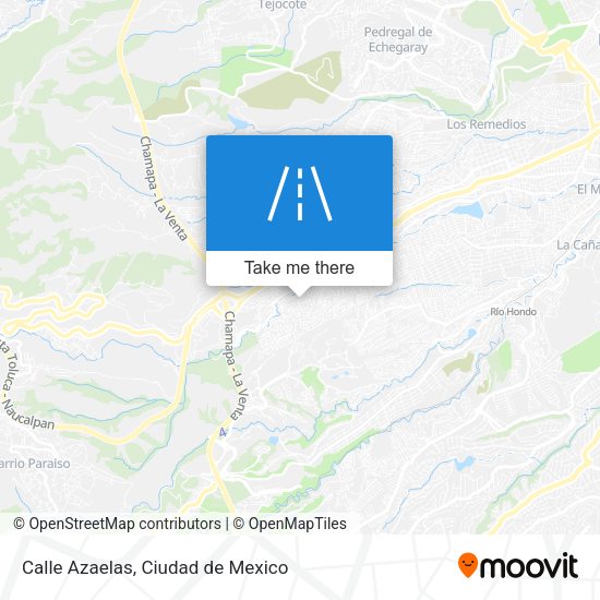 Calle Azaelas map