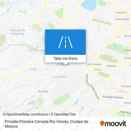 Privada Primera Cerrada Río Hondo map