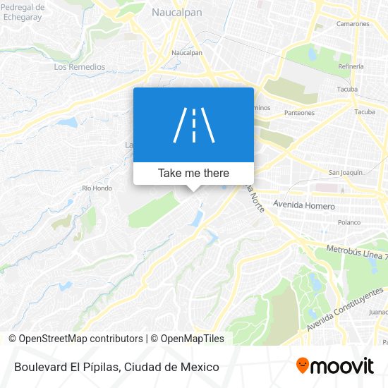 Mapa de Boulevard El Pípilas