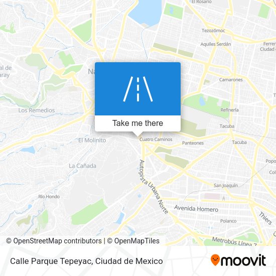 Calle Parque Tepeyac map