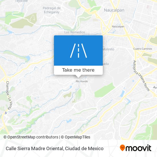 Calle Sierra Madre Oriental map