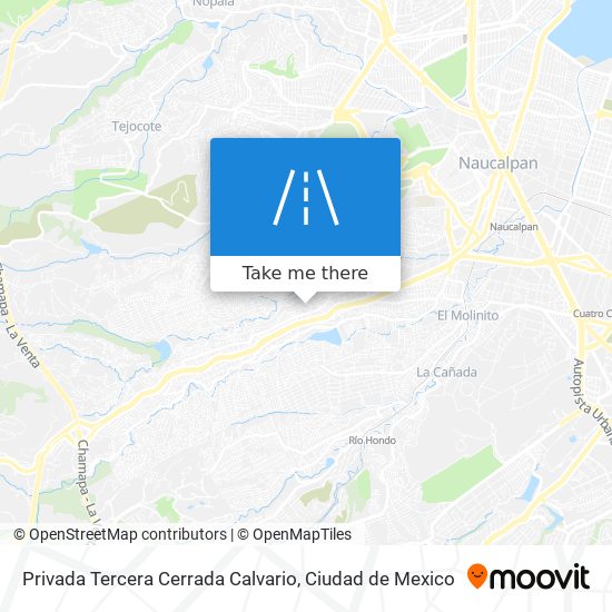 Mapa de Privada Tercera Cerrada Calvario